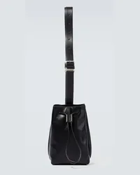 Jil Sander Bucket-Bag aus Leder Schwarz