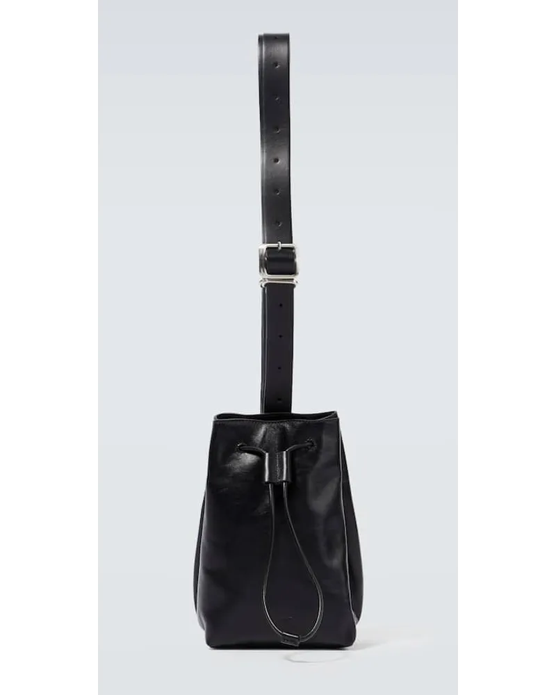 Jil Sander Bucket-Bag aus Leder Schwarz