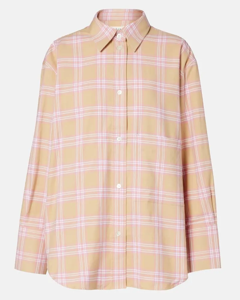 Róhe Róhe Hemdjacke aus Baumwollflanell Rosa