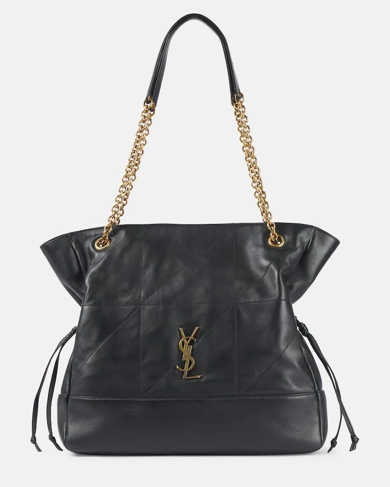 Saint Laurent Schultertasche Jamie Shopping Small aus Leder Schwarz