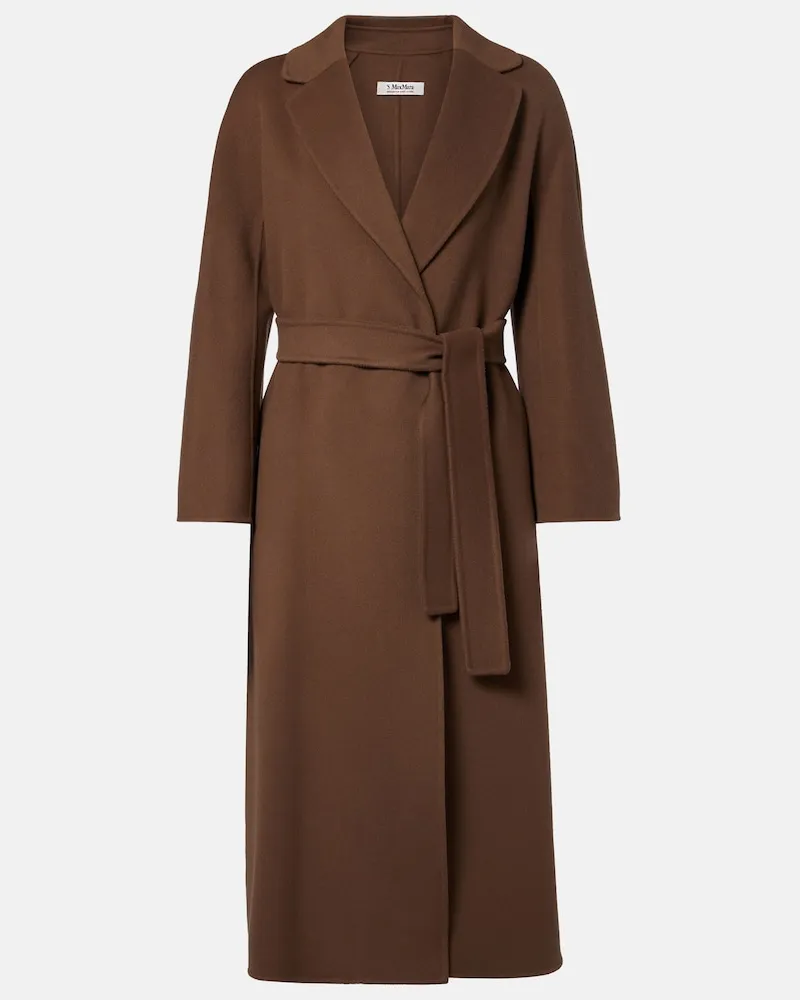 Max Mara Mantel aus Wolle Braun