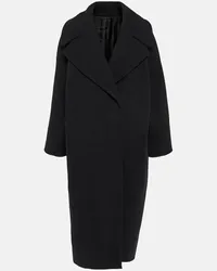 Alaïa Alaia Mantel Cocoon aus Schurwolle Schwarz