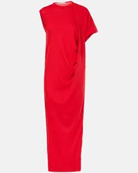 Stella McCartney Maxikleid aus Wolle Rot