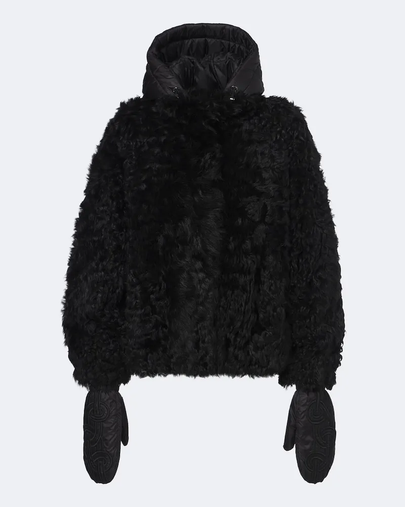 Bogner Jacke Liz aus Shearling Schwarz