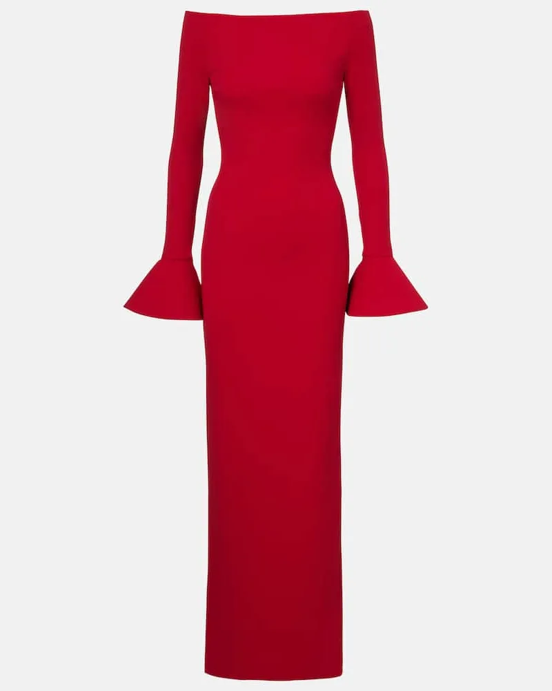 Solace London Off-Shoulder-Robe Anica Rot