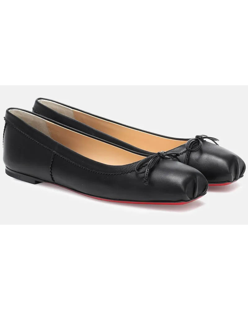 Christian Louboutin Ballerinas Mamadrague aus Leder Schwarz