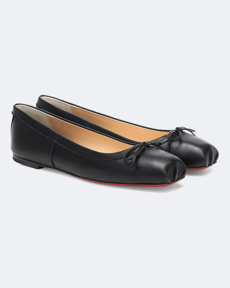 Christian Louboutin Ballerinas Mamadrague aus Leder Schwarz