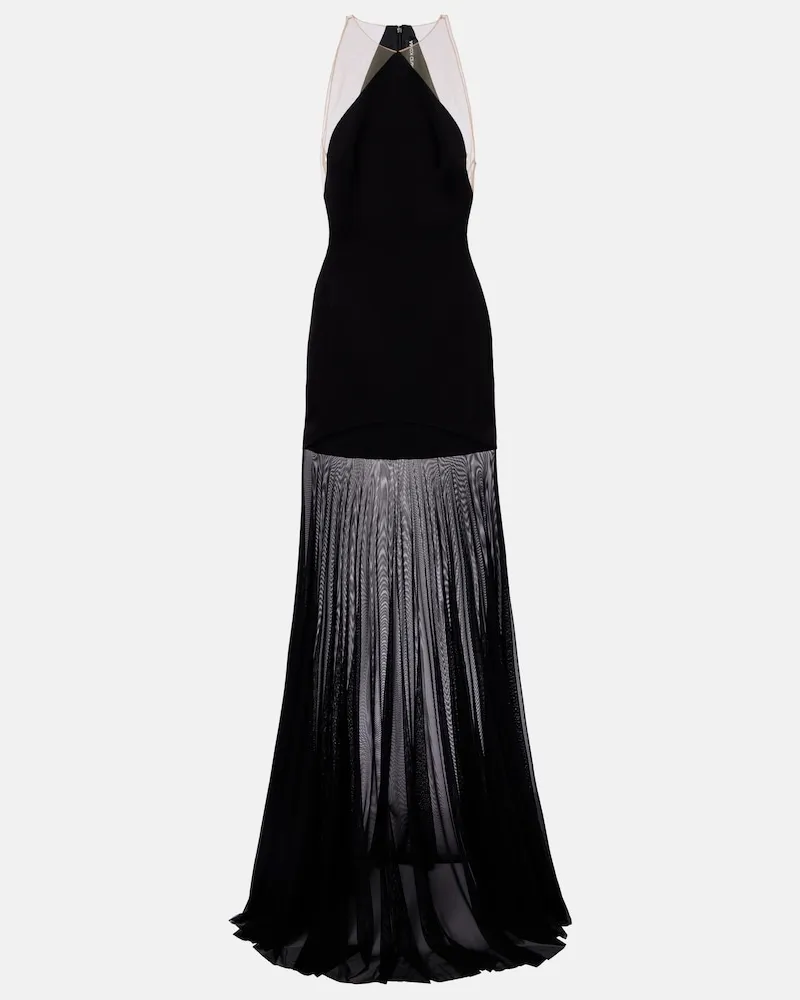 David Koma Robe Schwarz