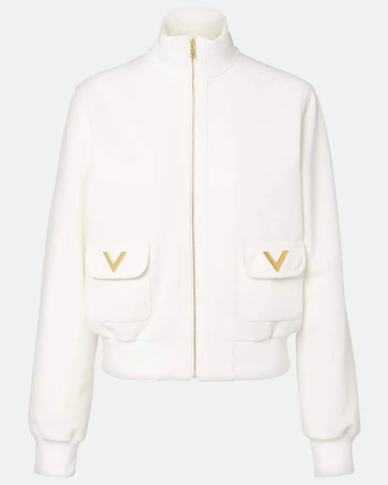 Valentino Garavani Jacke aus Jersey Weiß