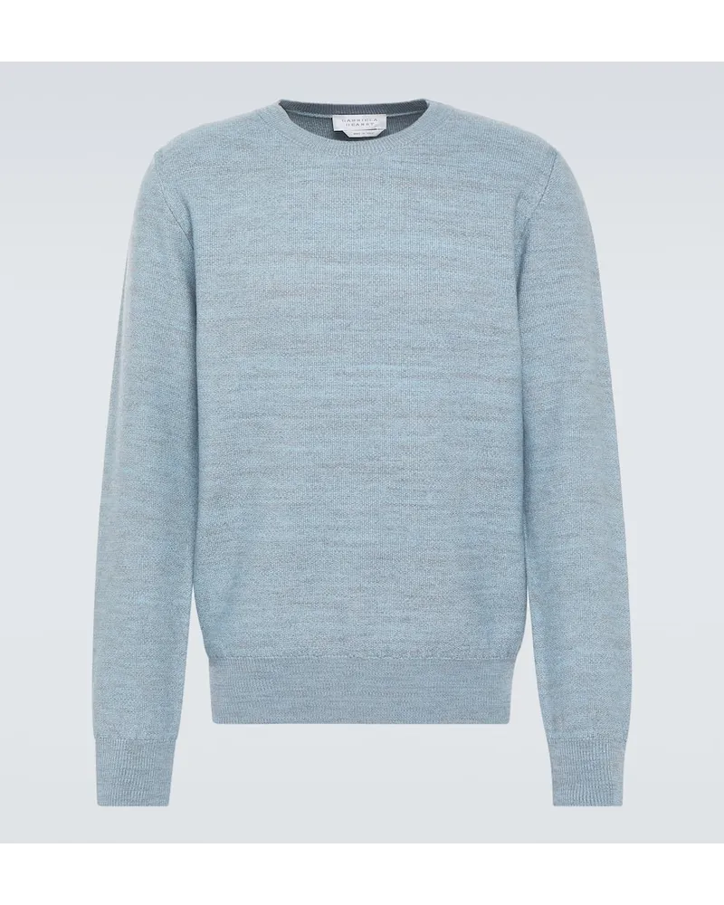 Gabriela Hearst Pullover Osian aus Wolle Blau