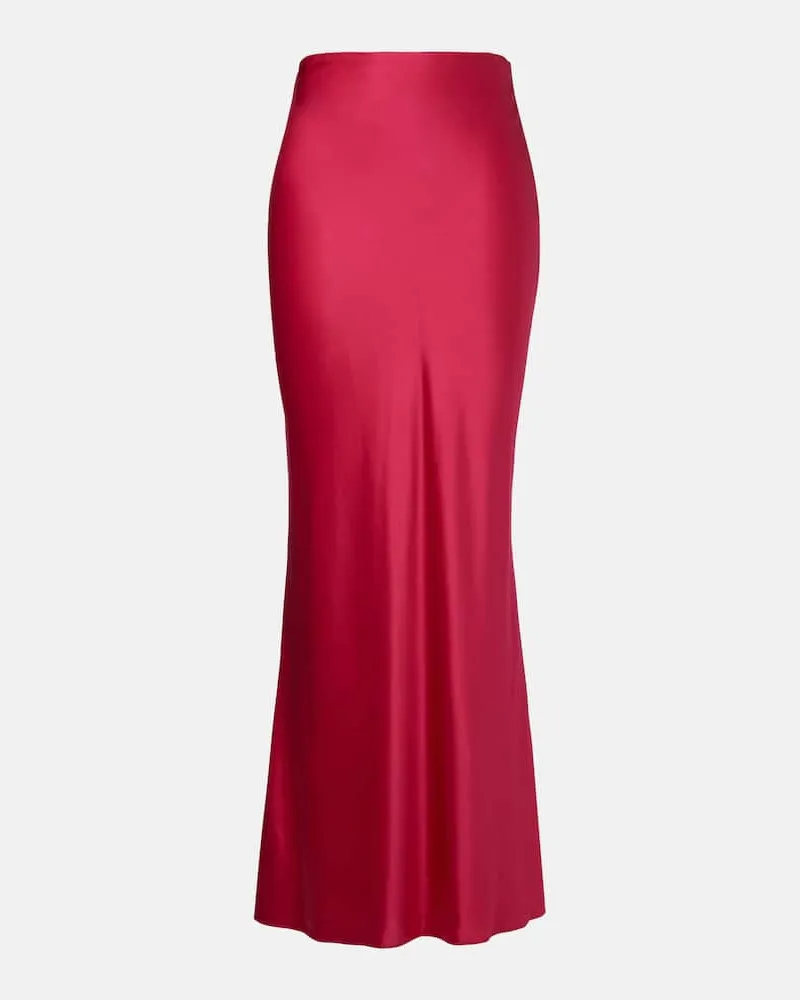 The Sei Maxirock Bias aus Seidensatin Pink