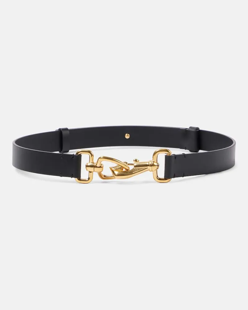 Burberry Gürtel Equestrian aus Leder Schwarz