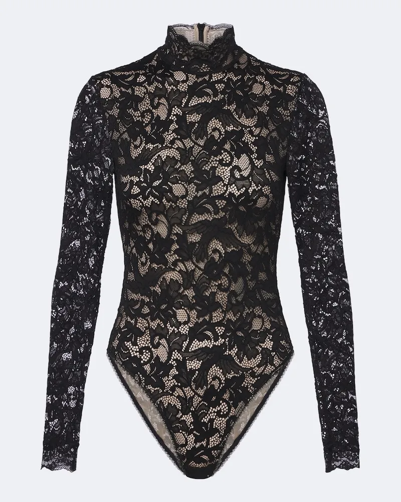 Zimmermann Body aus Spitze Schwarz