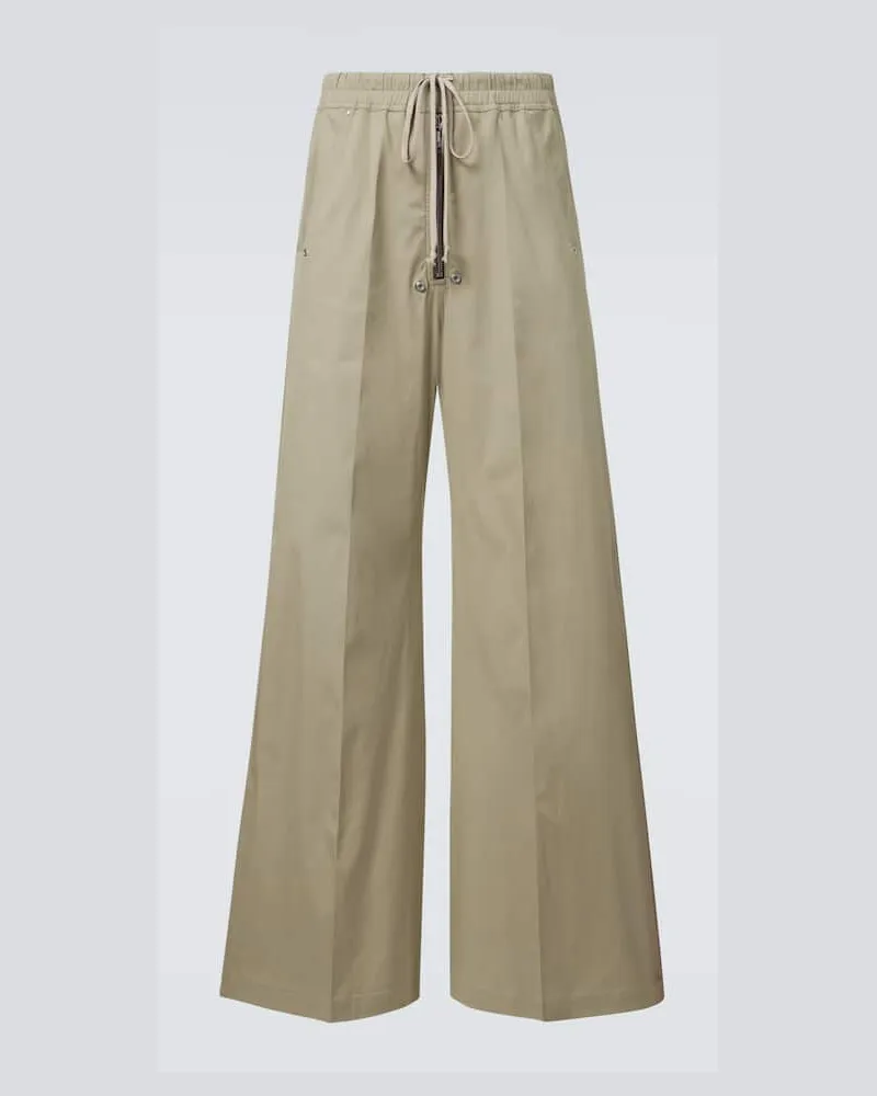 Rick Owens Weite Hose Bela aus Baumwollpopeline Beige