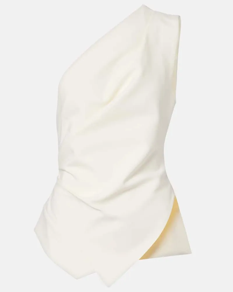 Róhe RÃ³he One-Shoulder-Top Weiã