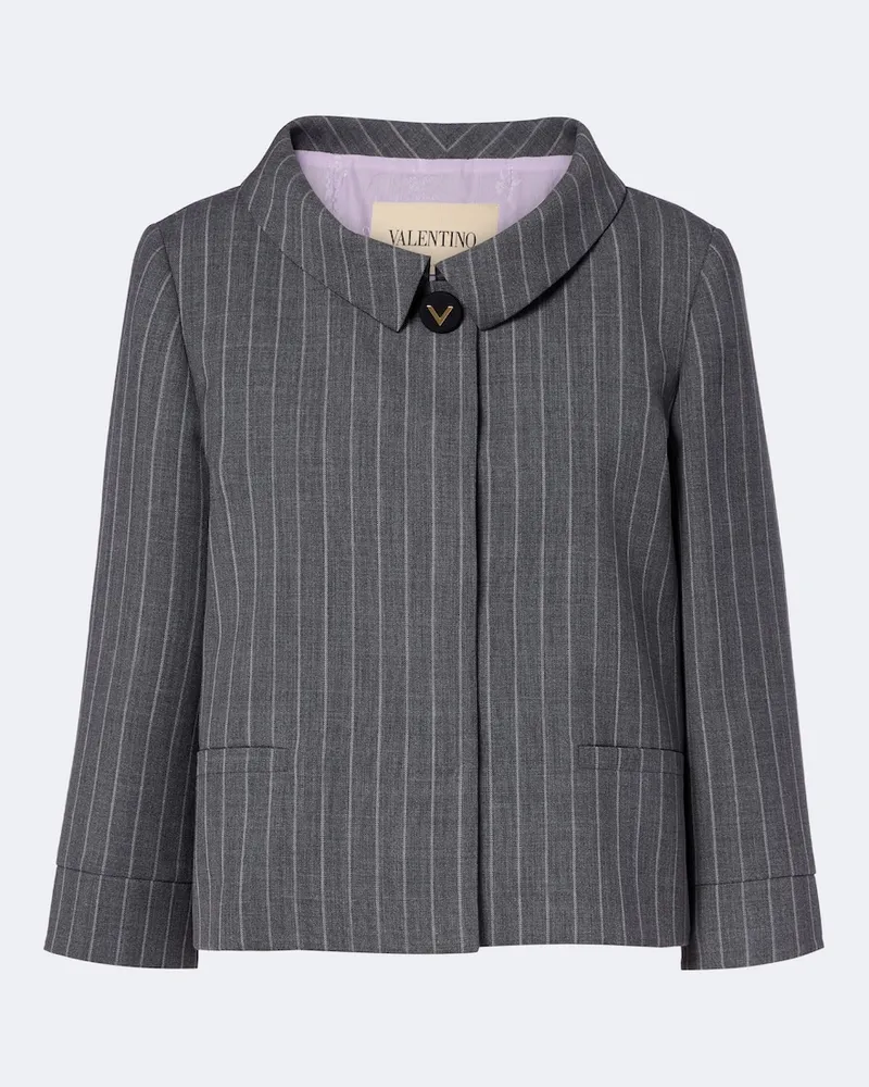 Valentino Garavani Jacke aus Schurwolle Grau