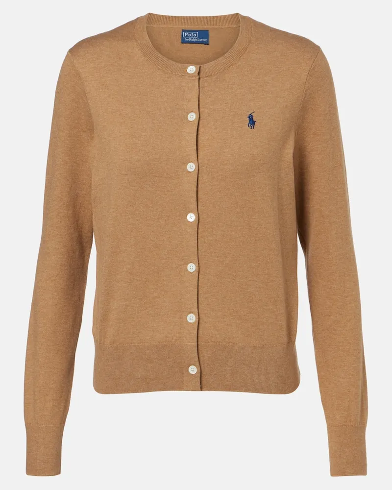 Ralph Lauren Cardigan aus einem Baumwollgemisch Beige