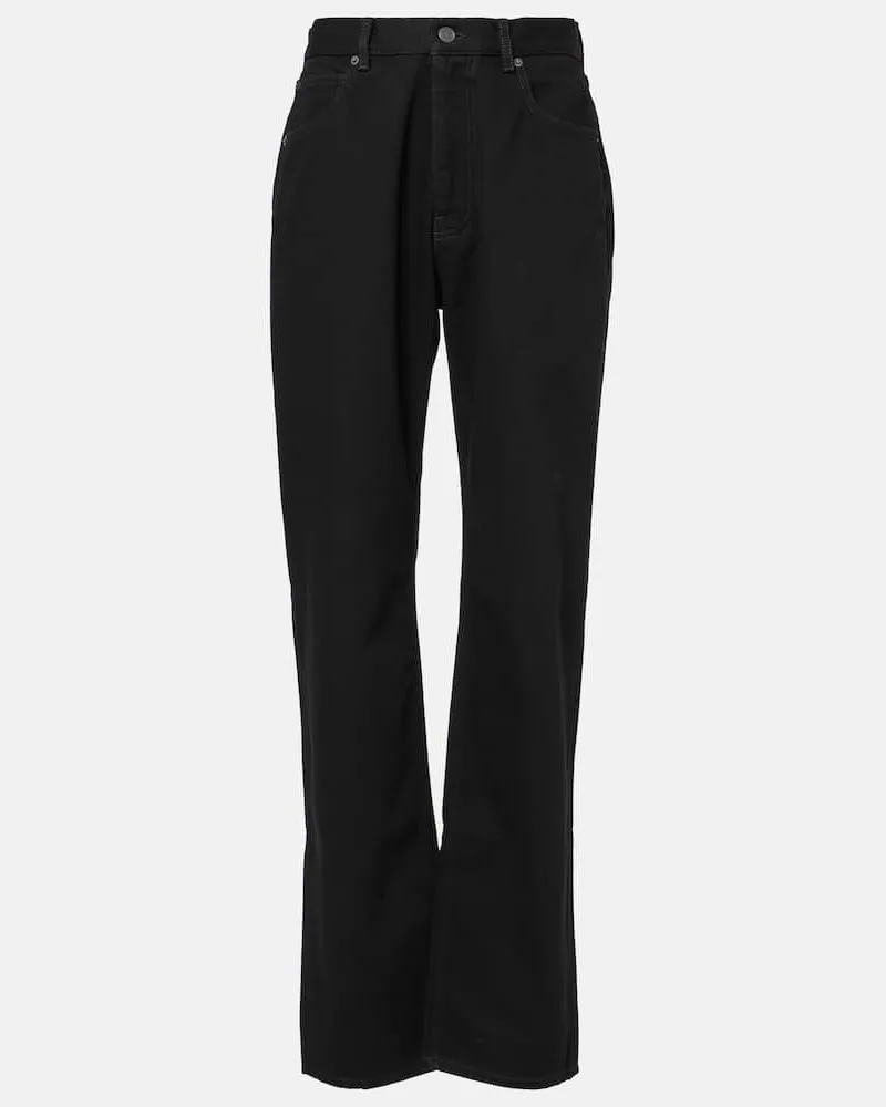 Valentino Garavani High-Rise Straight Jeans Schwarz