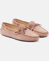 TOD'S Mokassins Gommino aus Veloursleder Lila