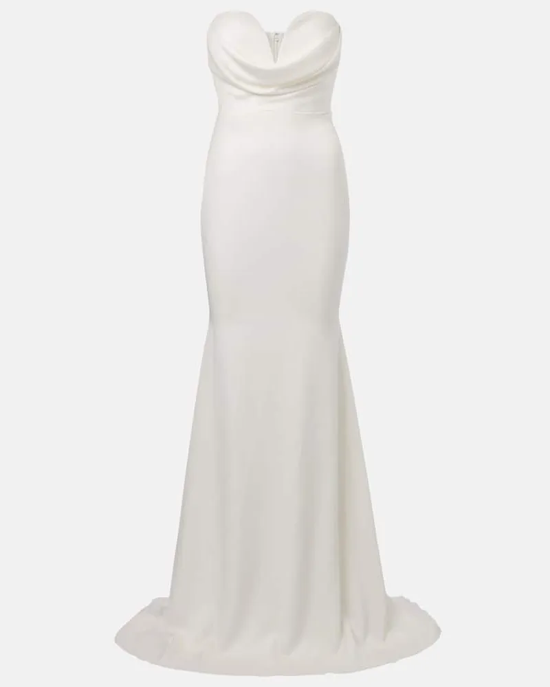 Alex Perry Bridal Robe aus Satin Weiã