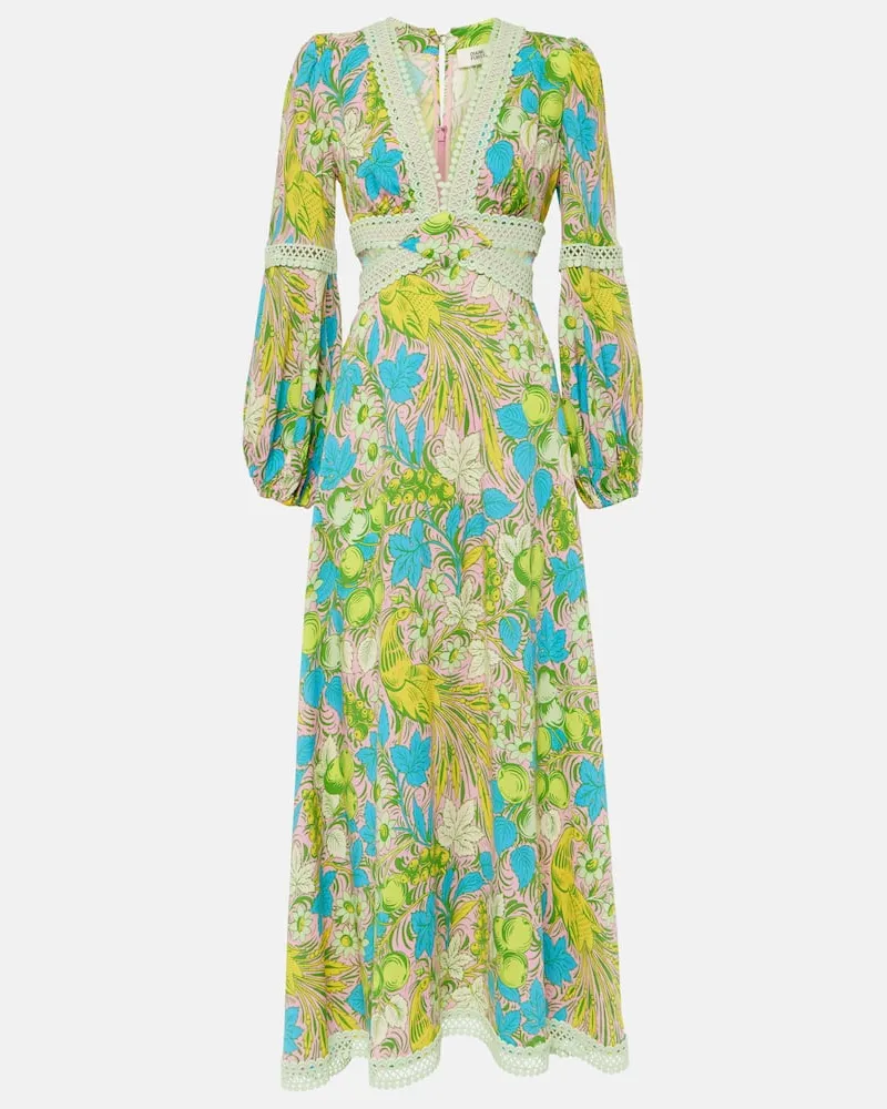 Diane von Furstenberg Bedrucktes Maxikleid Lina Multicolor