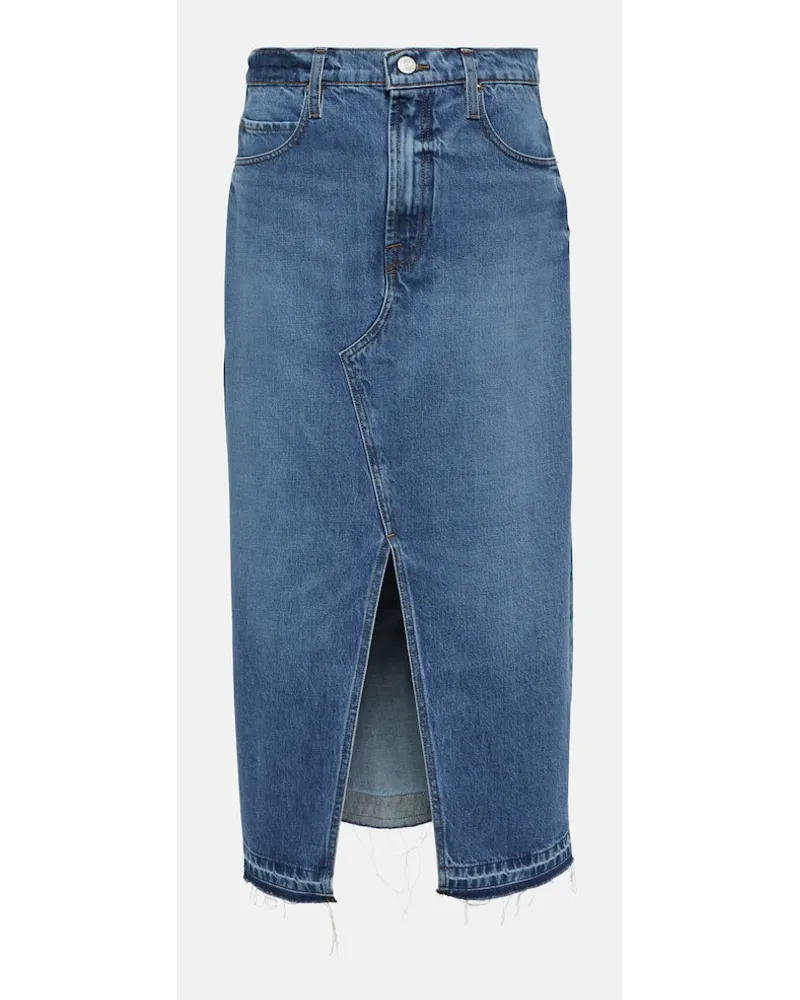 Frame Denim Jeansrock The Midaxi Blau