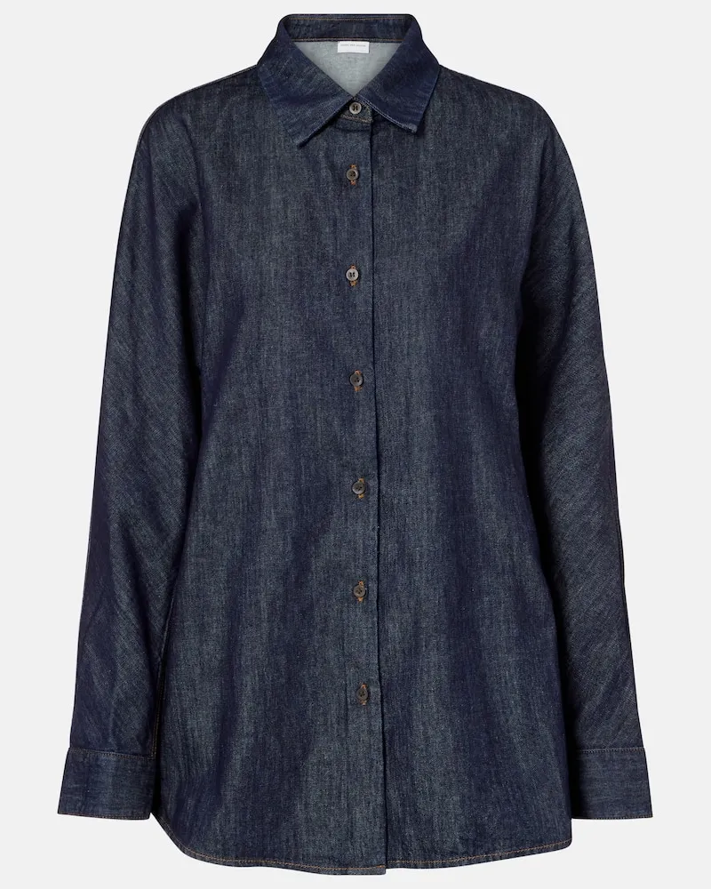 Dries van Noten Jeanshemd Blau