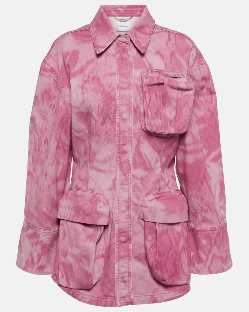 Blumarine Jacke aus Denim Rosa