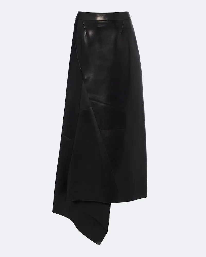 Givenchy Maxirock aus Leder Schwarz
