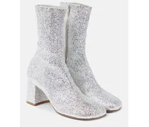 Ankle Boots mit Glitter