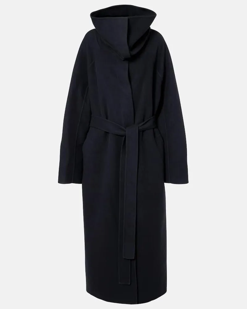 Calvin Klein Mantel Liza aus Wolle und Kaschmir Schwarz