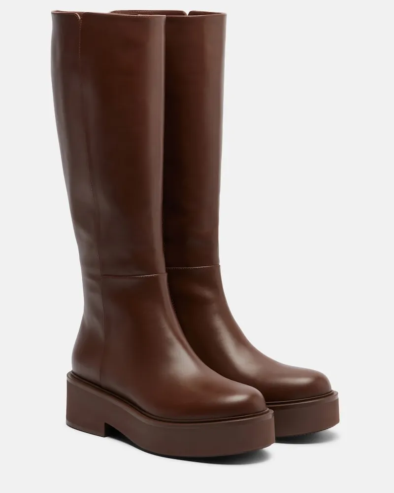 Gianvito Rossi Stiefel Hiro aus Leder Braun