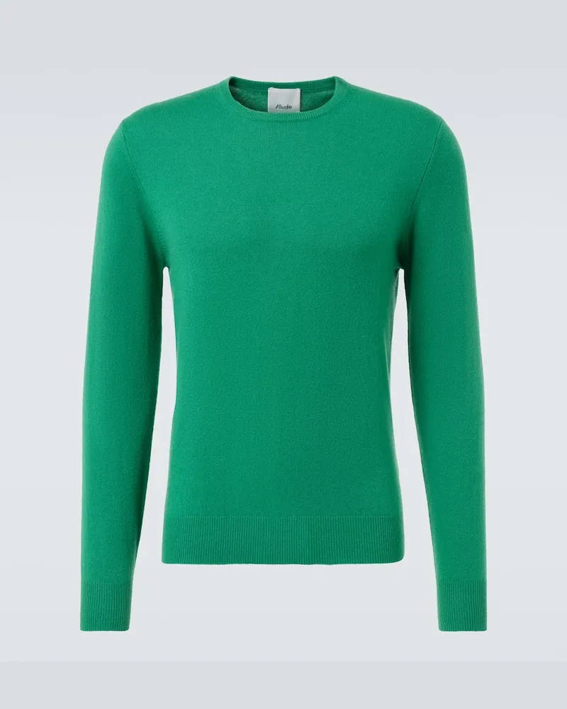 ALLUDE Pullover aus Kaschmir Grün