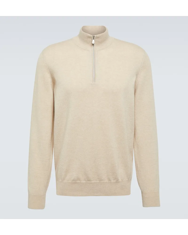 Brunello Cucinelli Pullover aus Kaschmir Beige