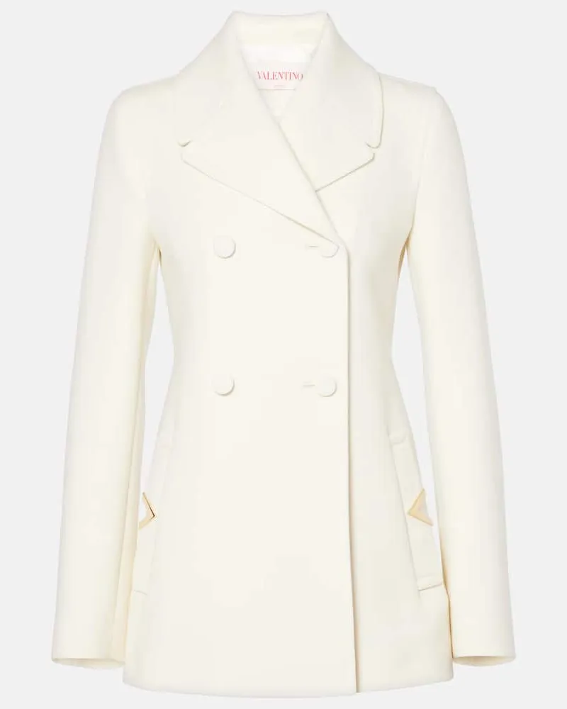 Valentino Garavani Blazer aus Crêpe Weiß
