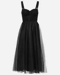 Zimmermann Midikleid aus Tuell Schwarz