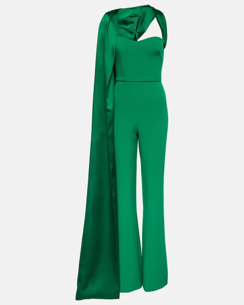 Safiyaa Jumpsuit Lollian Marmont aus Crêpe Grün