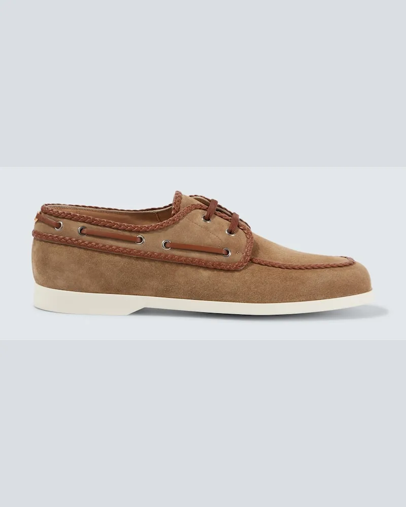 Valentino Garavani Segelschuhe Palm Avenue aus Leder Braun