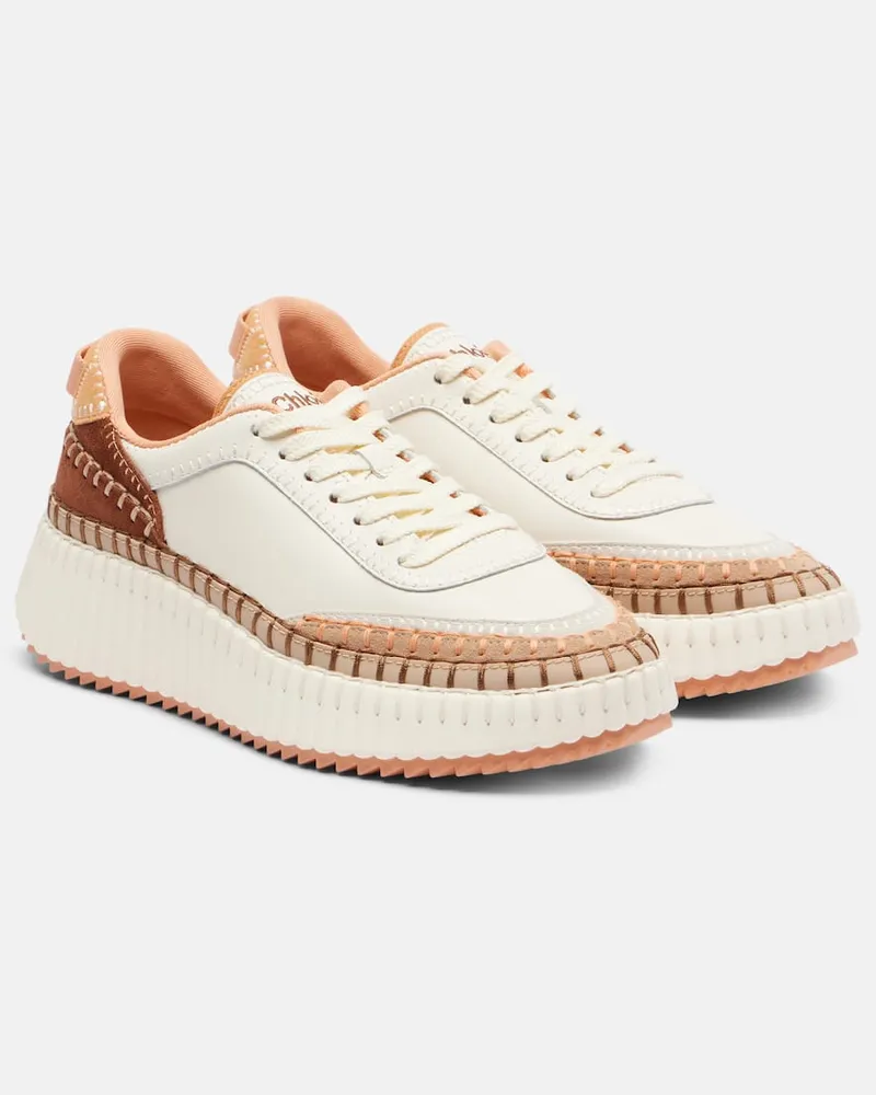 Chloé Chloé Sneakers Nama aus Mesh Weiß