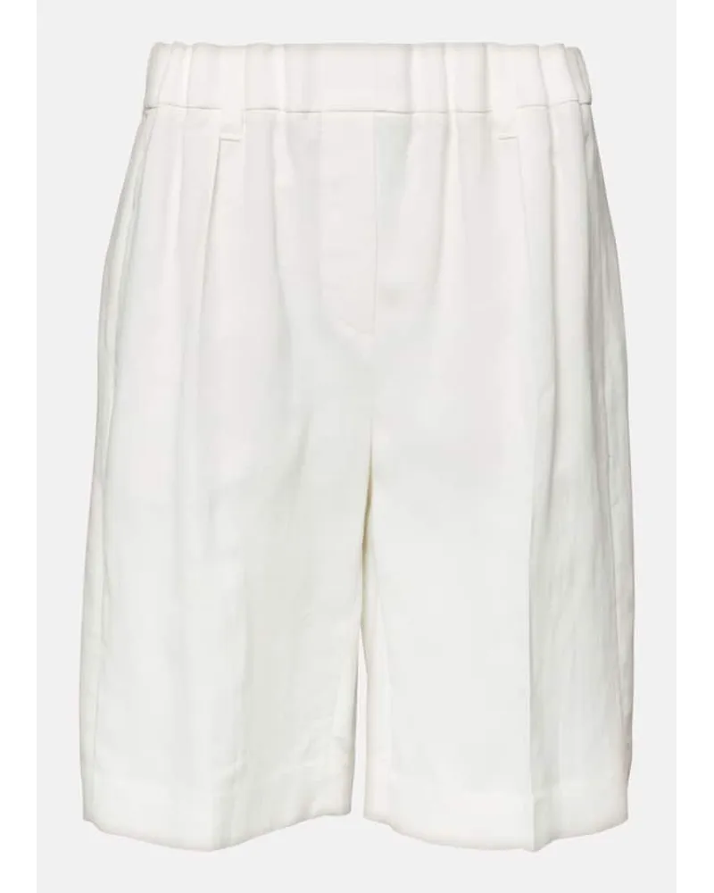 Brunello Cucinelli Shorts aus Twill Beige