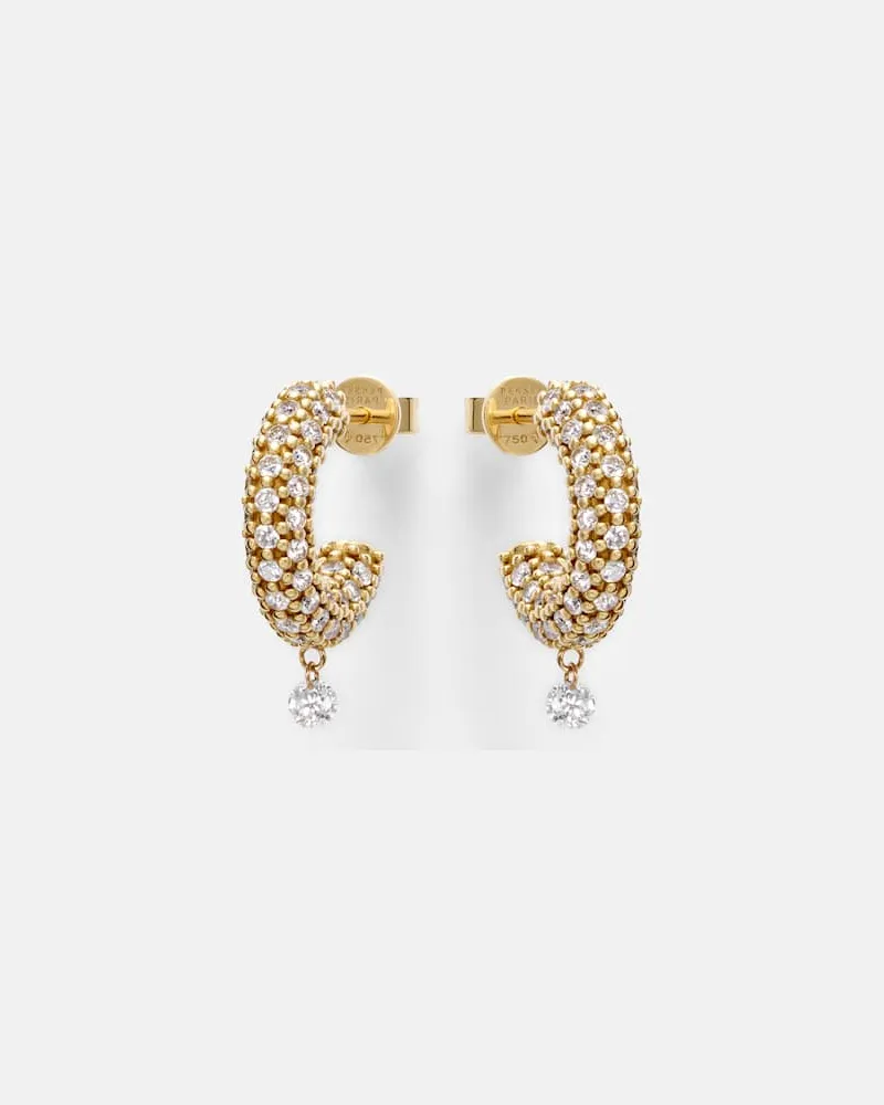 PERSEE Persée Ohrringe Helios aus 18kt Gelbgold mit Diamanten Gold