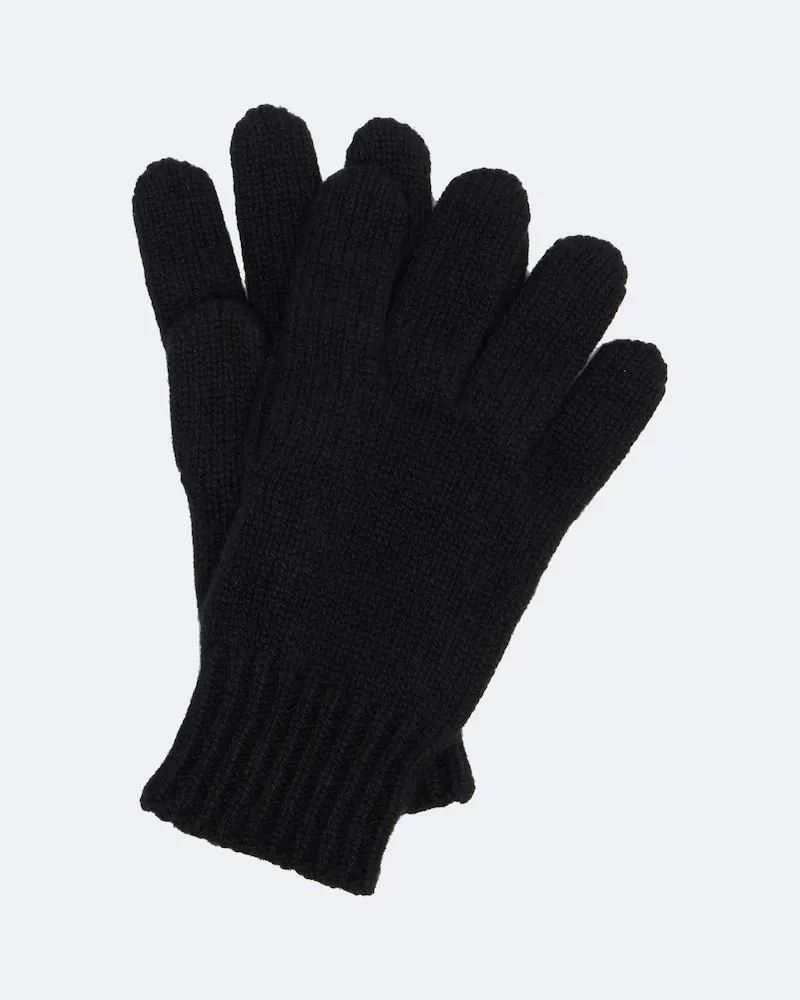 The Row Handschuhe Pleon aus Kaschmir Schwarz