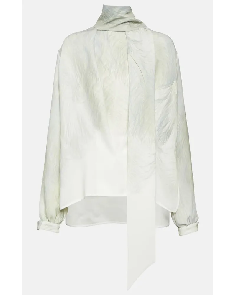 Victoria Beckham Top aus Satin Weiss