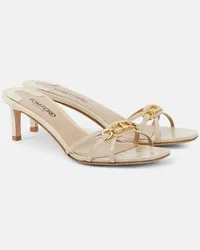 Tom Ford Sandalen Whitney 55 aus Leder Weiss