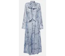 Bedrucktes Maxikleid aus Seide