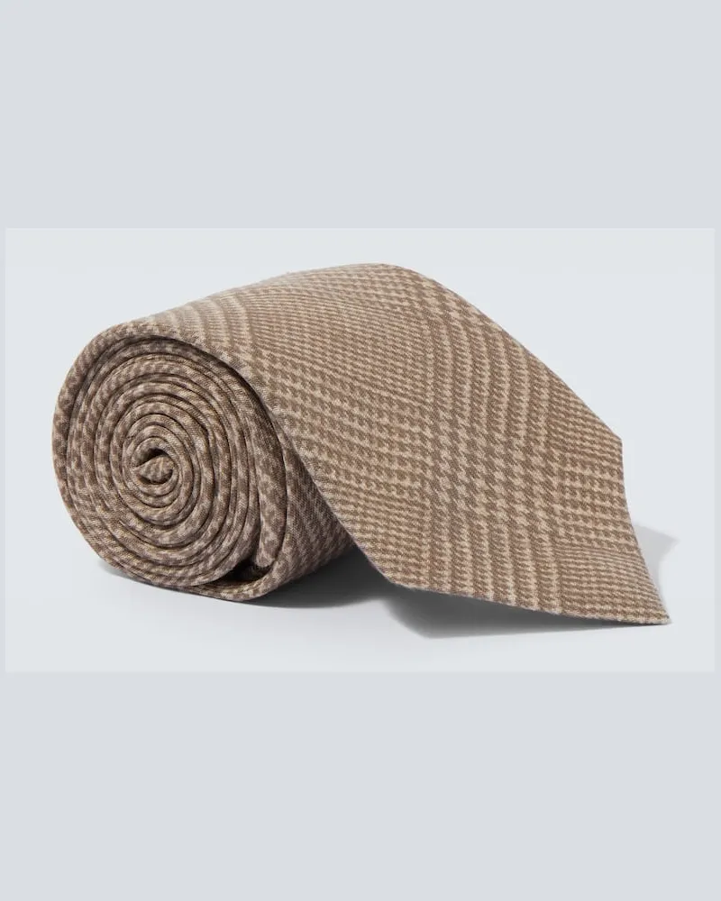 Ralph Lauren Krawatte aus Kaschmir und Seide Beige