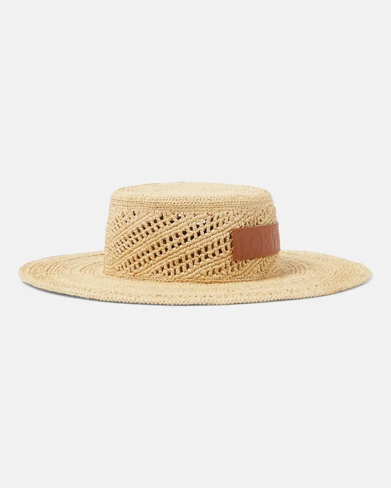 Loewe Paula's Ibiza Hut aus Raffiabast Beige