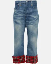 Junya Watanabe Mid-Rise Straight Jeans Blau