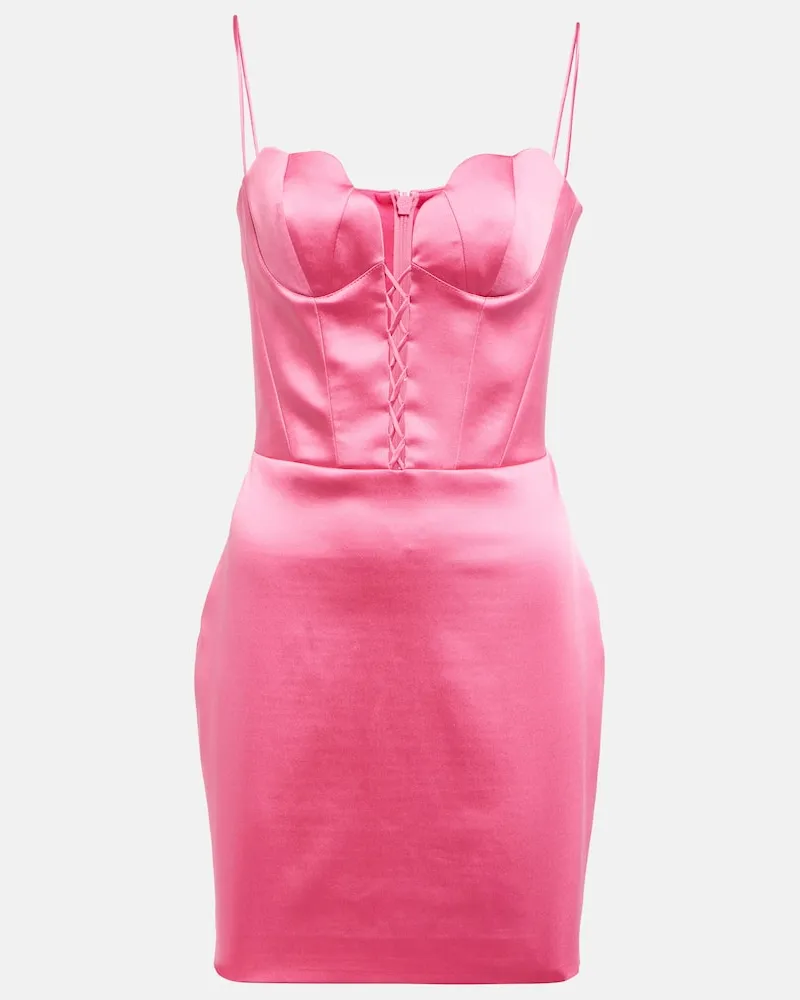 RASARIO Minikleid aus Satin Rosa