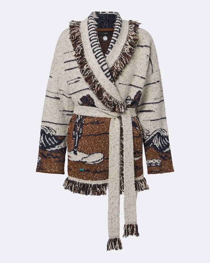 Alanui Cardigan Riding The Waves Multicolor